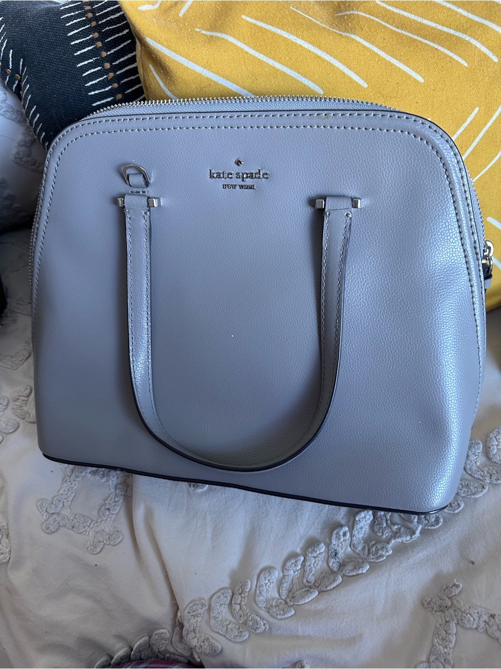 kate spade Gray Dome Crossbody Satchel